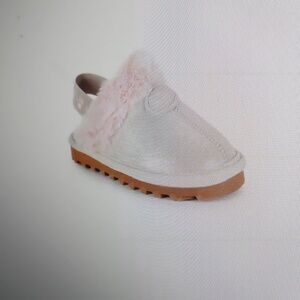 BearPaw Kids Slippers with Pink Fur